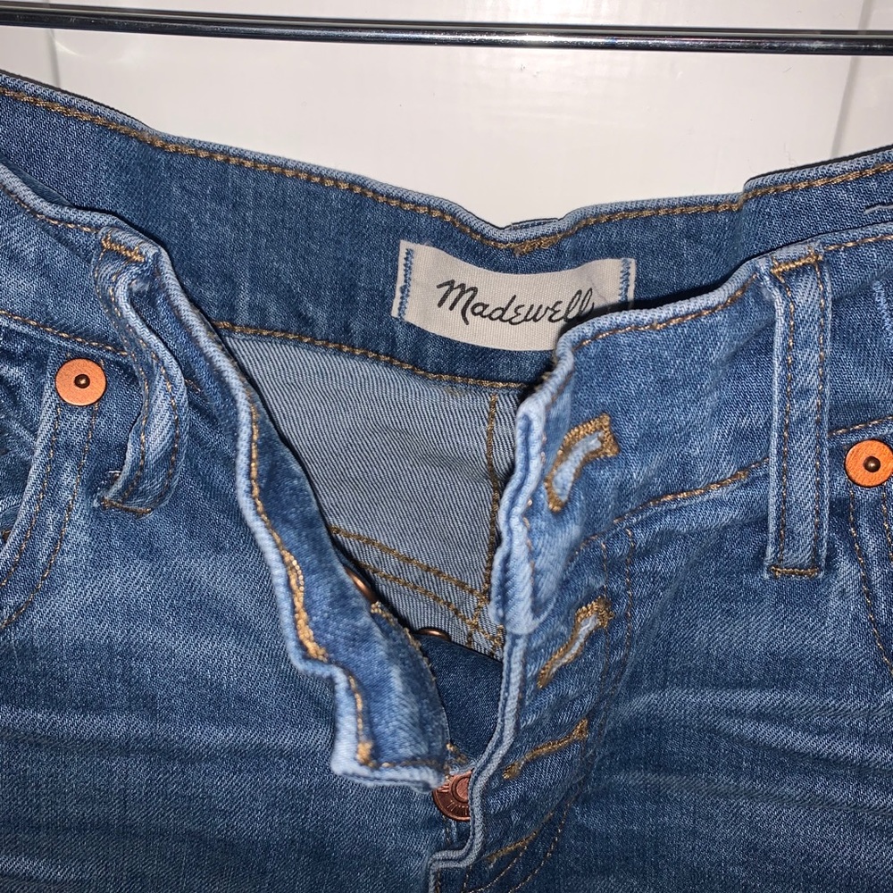 Madwell high rise jean shorts